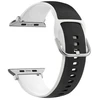 Beline Apple Watch apyrankė Silico Leather42/44/45/49mm juodos spalvos-baltos spalvos/juodos spalvos-baltos spalvos Box