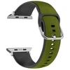 Beline Apple Watch apyrankė Silico Leather42/44/45/49mm žalios spalvos-juodos spalvos/žalios spalvos-juodos spalvos Box