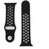 Beline apyrankė Apple Watch Sport silikoninė 38/40/41mm juodos ir pilkos spalvos