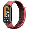 Beline apyrankė Mi Band 9/8 NylonLoop raudonos-juodos spalvos