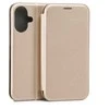 Beline Book Magnetic Apple iPhone 16 6.1" dėklas telefonui aukso spalvos