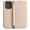 Beline Book Magnetic Apple iPhone 16 Pro 6.3" dėklas telefonui aukso spalvos