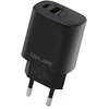 Beline laidinis įkroviklis 1x USB-C + 1x USB 30Wjuodos spalvos (only head) PD 3.0 + QC 3.0 BLN2CB30 GaN