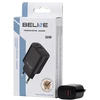 Beline laidinis įkroviklis 1x USB-C + 1x USB 30Wjuodos spalvos (only head) PD 3.0 + QC 3.0 BLN2CB30 GaN