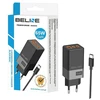 Beline Charger 2x USB-C + 1x USB 65W + USB-C cable juodos spalvos/juodos spalvos PD 3.0 + QC 3.0 BLN3CB65C GaN