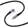 Beline Thunderbolt 4 stačiu kampu jungiamas USB-C laidas 1 m, 48V/5A, 40Gbps, 240W, 8K 60Hz, juodas
