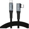 Beline Thunderbolt 4 stačiu kampu jungiamas USB-C laidas 1 m, 48V/5A, 40Gbps, 240W, 8K 60Hz, juodas