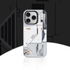 Benks Dėklas Dynamic Magnetic Mecha (E070) skirtas Apple iPhone 17 Pro Max baltos spalvos (Camera Control Button)