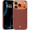 Benks dėklas Magnetic Armor Air Armor Grid Kevlar Metal Frame 600D (H070) skirtas Apple iPhone 17 Pro Max oranžinės spalvos