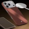 Benks dėklas Magnetic Armor Air Armor Grid Kevlar Metal Frame 600D (H070) skirtas Apple iPhone 17 Pro Max oranžinės spalvos