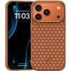 Benks Dėklas Magnetic Armor Pro Armor Grid Kevlar Metal Frame 600D (C.K.FL.AP.GD.F070) skirta Apple iPhone 17 Pro Max oranžinės spalvos
