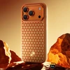 Benks Dėklas Magnetic Armor Pro Armor Grid Kevlar Metal Frame 600D (C.K.FL.AP.GD.F069) skirta Apple iPhone 17 Pro oranžinės spalvoa