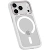 Benks Dėklas Magnetic Mist Metal Frame (0068) skirtas Apple iPhone 17 Air balta (Camera Control Button)
