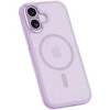 Benks dėklas Magnetic Mist Metal Frame (A067) skirtas Apple iPhone 17 violetinės spalvos (Camera Control Button)