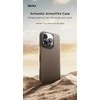 Dėklas Benks Magnetic Armor Tint Kevlar 1000D (S063) skirtas Apple iPhone 16 aukso spalvos