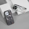 Benks Magnetic Mecha Series dėklas skirtas Apple iPhone 16 Plus baltos spalvos