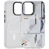 Benks Magnetic Mecha Series dėklas skirtas Apple iPhone 16 Plus baltos spalvos