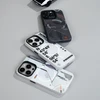 Benks Magnetic Mecha Series dėklas skirtas Apple iPhone 15 Pro Max baltos spalvos