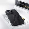 Oem Benks Dėklas Montage Magnetic Armor Air Kevlar PC Frame 600D+1500D (C.K.FL.AP.BK.MB66) skirta Apple iPhone 16 Pro Max juodos spalvos