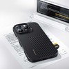 Dėklas Benks Montage Magnetic Armor Air Kevlar Case PC Frame 600D+1500D (M064) for Iphone 16 Plus juodas