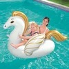 Bestway Pripučiamas plaukiojimo plaustas PEGASUS, 62.5" x 43"/1.59m x 1.09m, baltos/auksinės spalvos