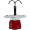 Bialetti Mini Express Magritte Mokos gaminimo indas Raudona, Sidabras