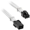 BitFenix Alchemy 6-Pin-PCIe-Extension cable, 45 cm, sleeved – baltos spalvos