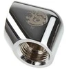 Bitspower Adapteris 90 Degree G1/4 Inch Female to G1/4 Inch Female – shiny sidabrinis