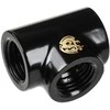 Bitspower Adapteris T-Splitter 3x G1/4 inch female thread – matte juodas