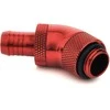 Bitspower connector 45 degrees G1/4 inch male thread to 10mm ID – rotatable, red