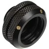 Bitspower Multi-Link Adapteris Connection straight G1/4 inch female thread to 16mm OD hard tube – carbon juodas