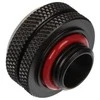 Bitspower Multi-Link Adapteris Connection straight G1/4 inch female thread to 16mm OD hard tube – carbon juodas