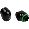 Bitspower Touchaqua Adapteris 90 Degree G1/4 inch Male to G1/4 inch Female – 2 Pack, juodas