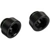 Bitspower Touchaqua Adapteris straight G1/4 inch female to G1/4 inch male – 2 pack, juodas