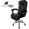 Biuro kėdė su atrama kojoms - juoda Malatec 23286