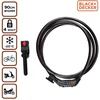 Black &amp; Decker Dviračio kabelis su kodu 90 cm