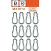 BLACK &amp; DECKER Plieno karabinas 12 vnt. juodas + DECKER