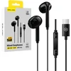 Blavec ausinės to ear BHS-02 su mikrofonu Type C (DAC) (BHS02-B) juodos spalvos
