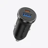 Blavec Automobilinis įkroviklis BS-01B-C Road – USB + Type C – QC 3.0 18W PD 20W su Type C į Type C kabeliu (CCBS01BCR-UCB) juodos spalvos