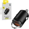 Blavec automobilinis įkroviklis BS-02B Aero – USB + Type C – QC 3.0 18W PD 30W (CCBS02BA-UCB) juodos spalvos