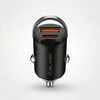 Blavec Automobilinis įkroviklis BS-02B-C Aero – USB + Type C – QC 3.0 18W PD 30W su Type C į Type C kabeliu (CCBS02BCA-UCB) juodos spalvos