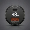 Blavec Automobilinis įkroviklis BS-04B-C Volt – USB + Type C – QC 3.0 18W PD 30W su Type C į Type C kabeliu (CCBS04BCV-UCB) juodos spalvos