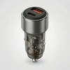 Blavec Automobilinis įkroviklis BS-05B-C Nitro – USB + Type C – QC 3.0 18W PD 65W su Type C į Type C kabeliu (CCBS05BCN-UCB) juodos spalvos