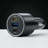 Blavec Automobilinis įkroviklis BS-06D-C Trip – USB + 2xType C – QC 3.0 18W PD 65W su Type C į Type C (CCBS06DCQ-U2CB) juodos spalvos