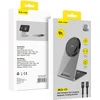 Oem Blavec belaidis įkroviklis BQI-01 Qi2 15W magnetic Magsafe + Raptor cable type C to type C (BQI01-QI2MS) sidabro spalvos