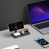 Blavec belaidis įkroviklis BQI-02 Qi 15W magnetic Magsafe 3 in 1 (BQI02-QIMB) juodos spalvos