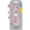 Oem Blavec kabelis Candy braided – Type C į Lightning – PD 20W 2,4A 3 metrai (CCA-CL24P30) rožinės spalvos