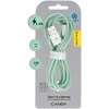 Oem Blavec kabelis Candy braided – USB į Lightning – 2,4A 1 metras (CCA-UL24GN10) žalios spalvos