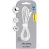Oem Blavec Kabelis Candy braided - USB į Lightning - 2,4A 1 metre Apple CarPlay (CCA-UL24W10) baltos spalvos