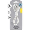 Oem Blavec Cable Candy braided – USB to Type C – PD 60W 3A 2 metres Apple CarPlay/Android Auto (CCA-UC3W20) baltas